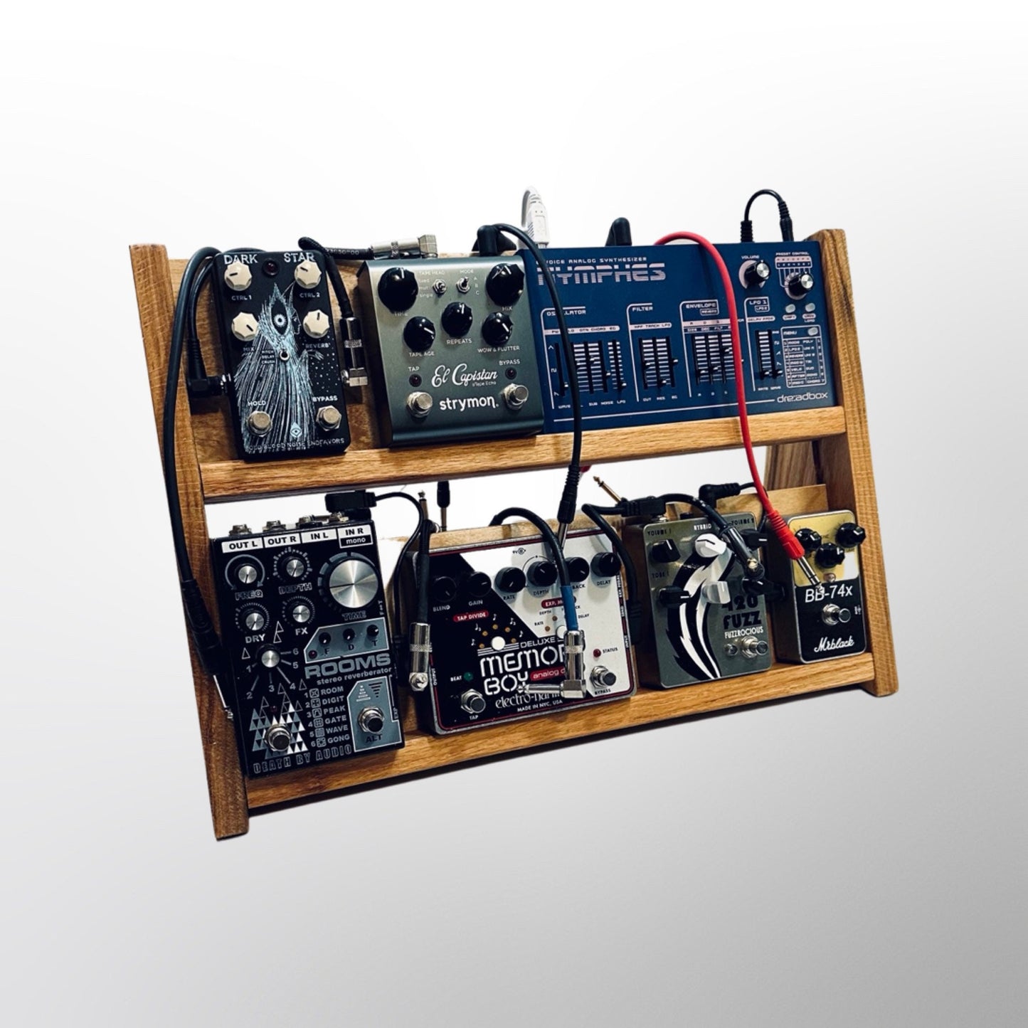 Vertical Desktop Pedalboard / Guitar Pedals Display