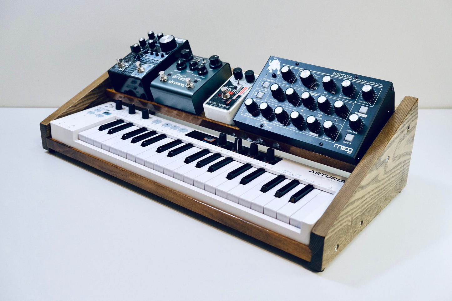 Arturia Keystep and Synth + Effects stand