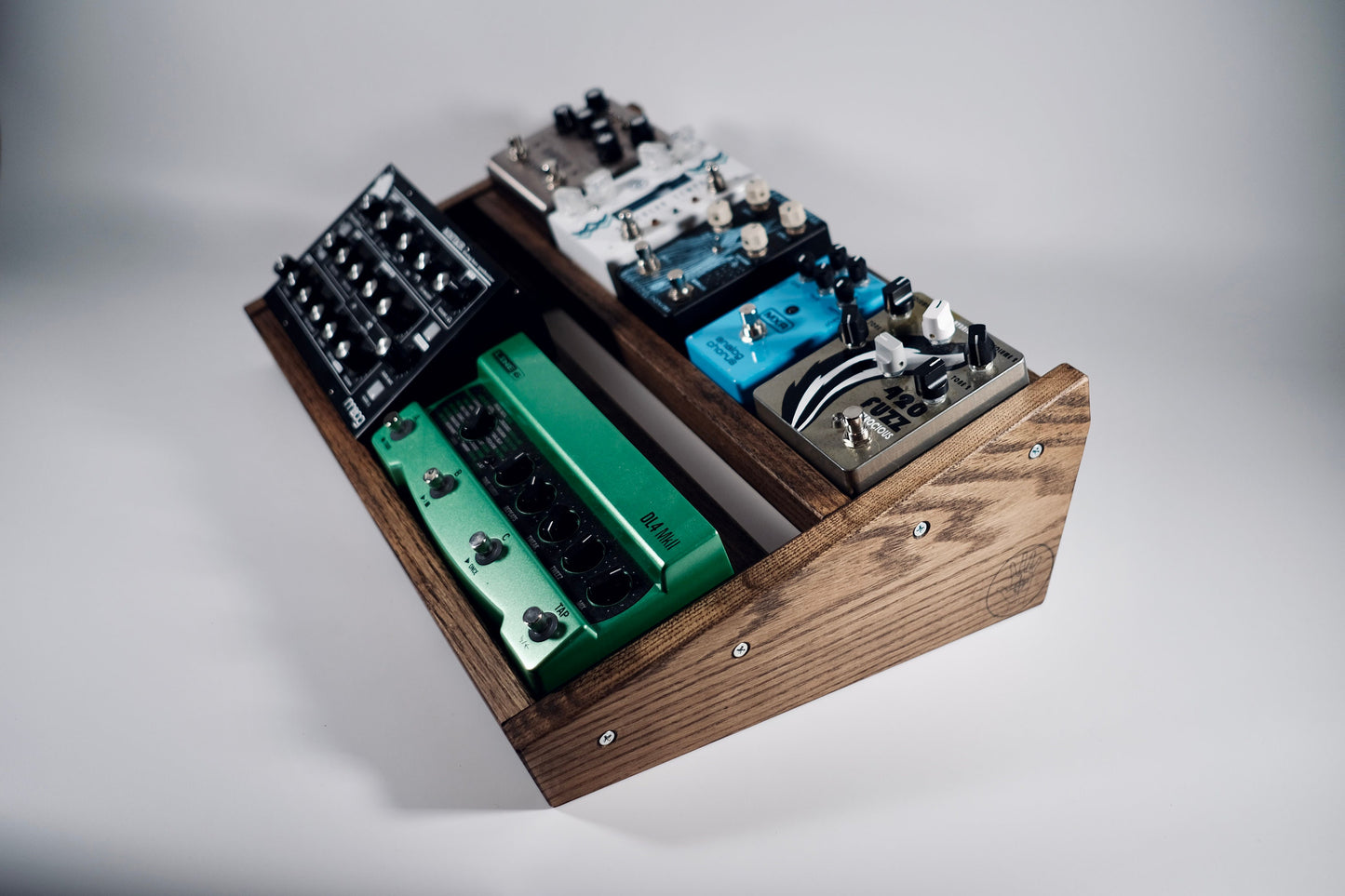 Double Angled Desktop Pedalboard