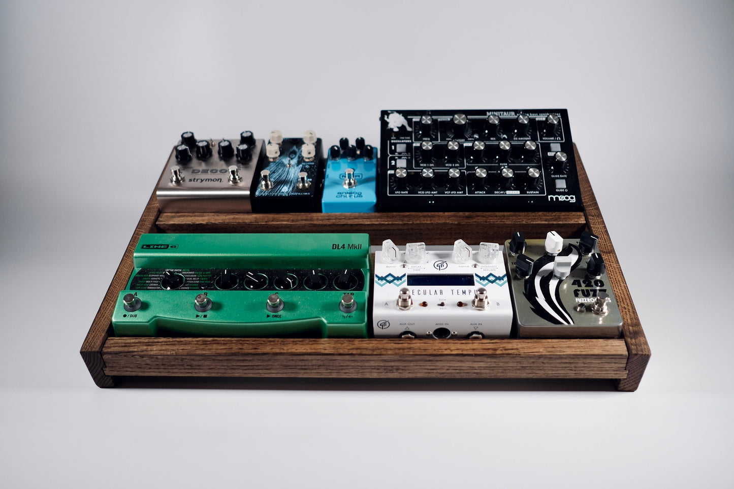 Double Angled Desktop Pedalboard