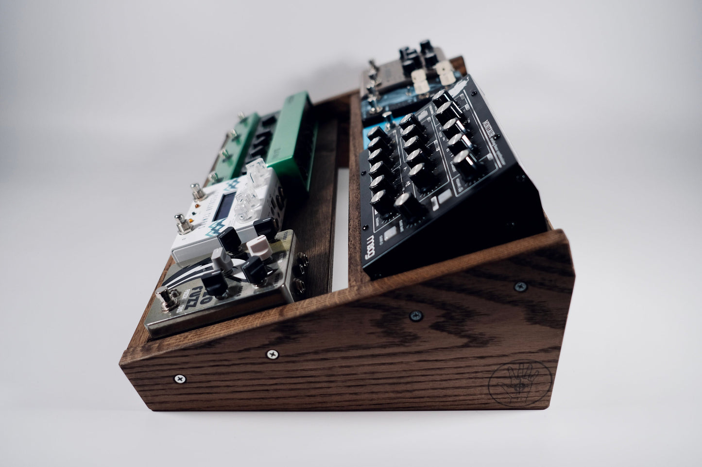 Double Angled Desktop Pedalboard