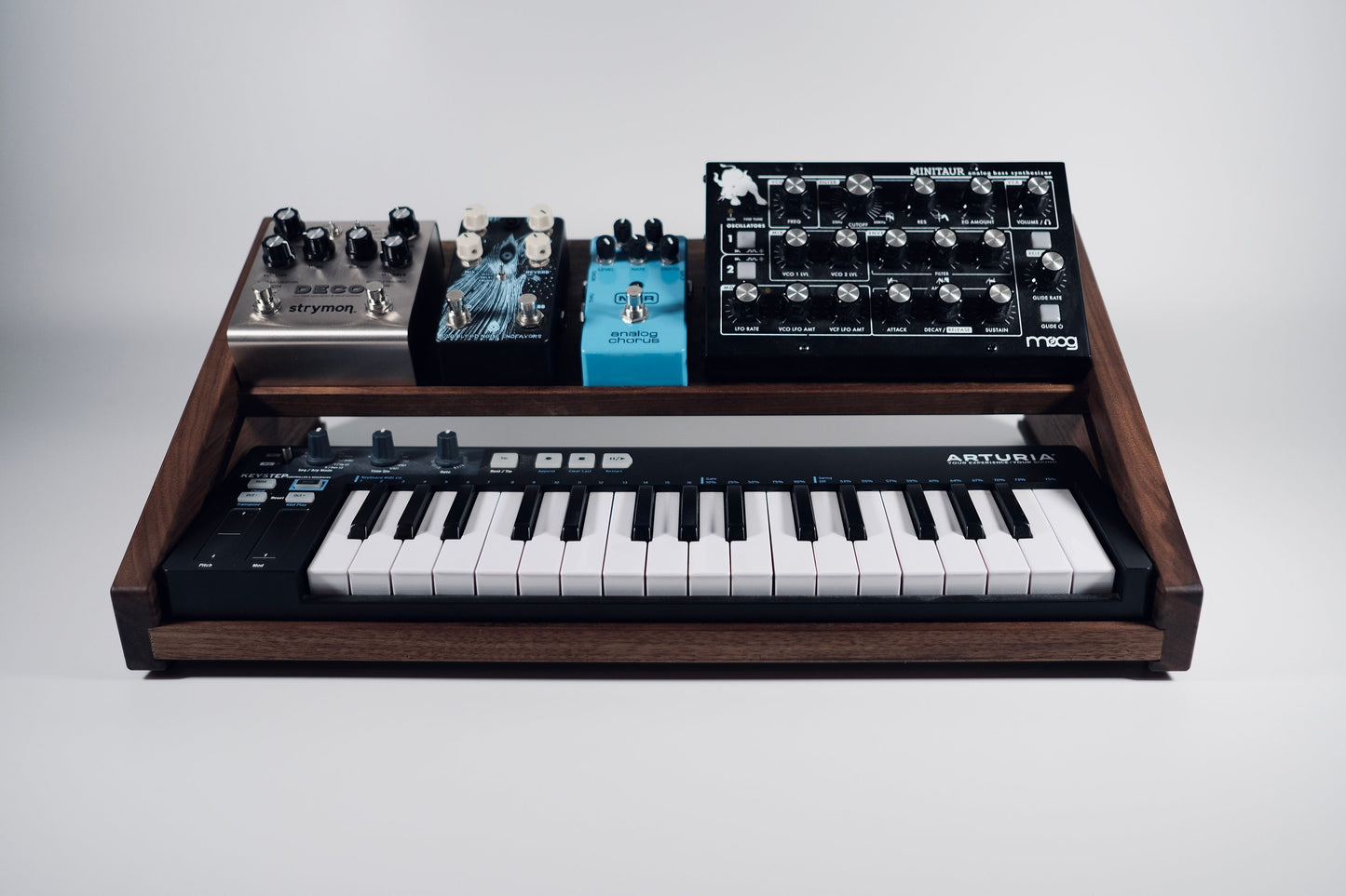 Arturia Keystep and Synth + Effects stand