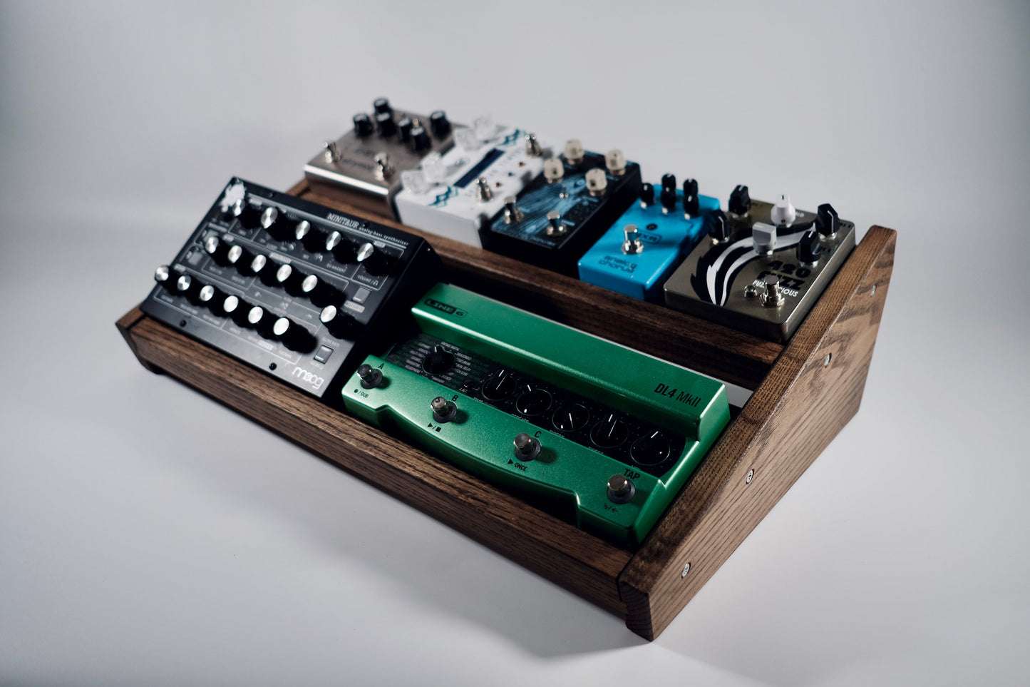 Double Angled Desktop Pedalboard