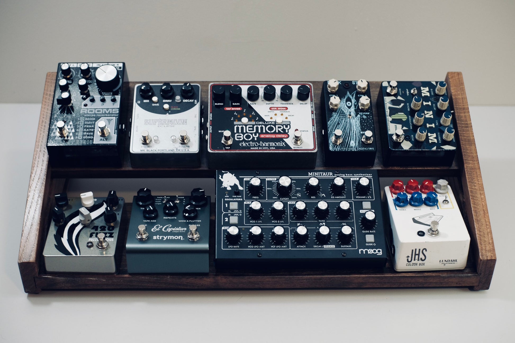 guitar pedal desktop stand Desktop Pedalboard Effects Pedal stand for home recording