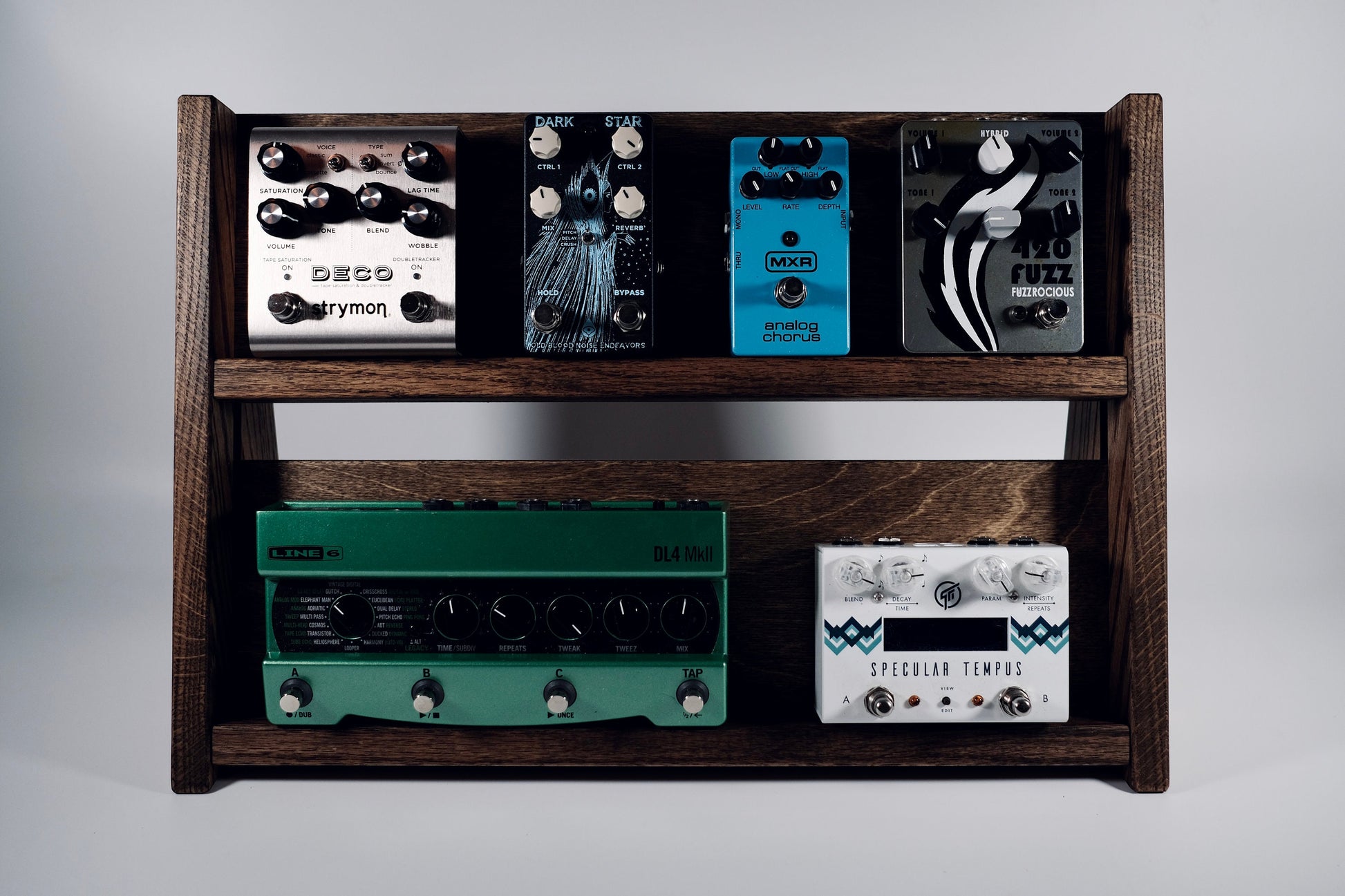 guitar pedal rack Vertical Desktop Pedalboard / Guitar Pedals Display – codahandmade