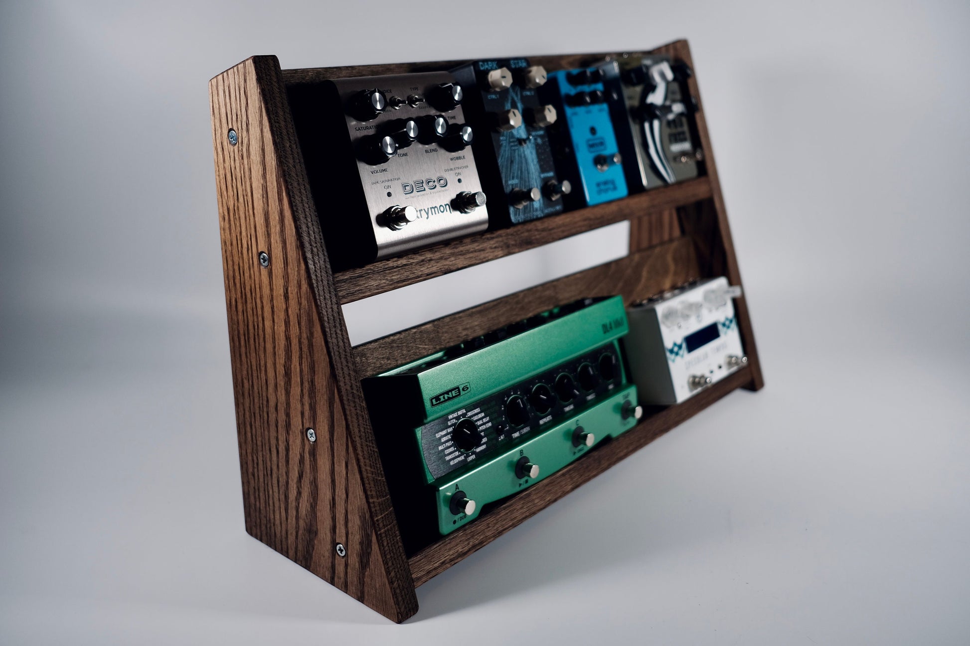 handmade guitar pedals Vertical Desktop Pedalboard / Guitar Pedals Display – codahandmade