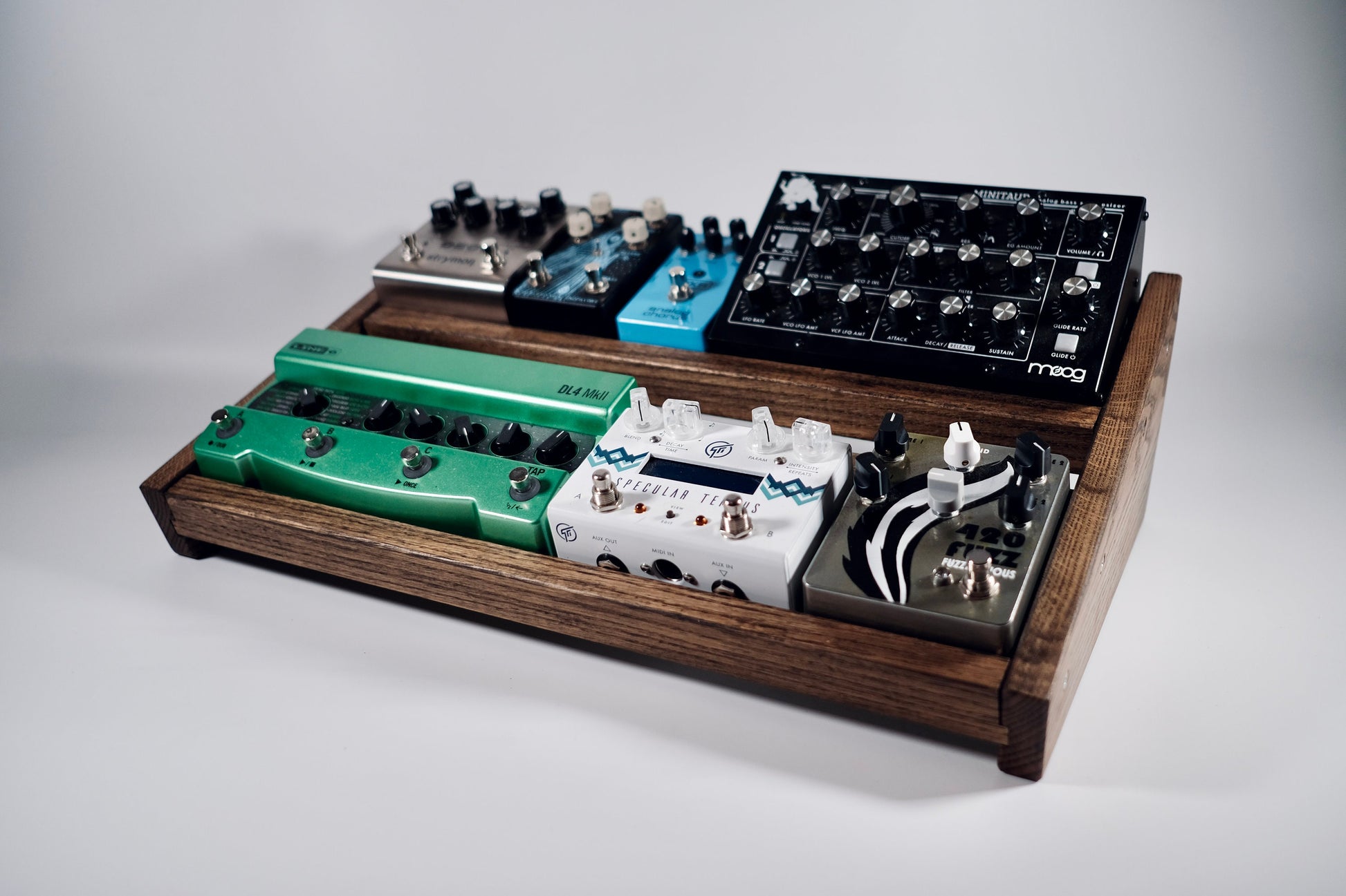 custom effects pedals Double Angled Desktop Pedalboard – codahandmade